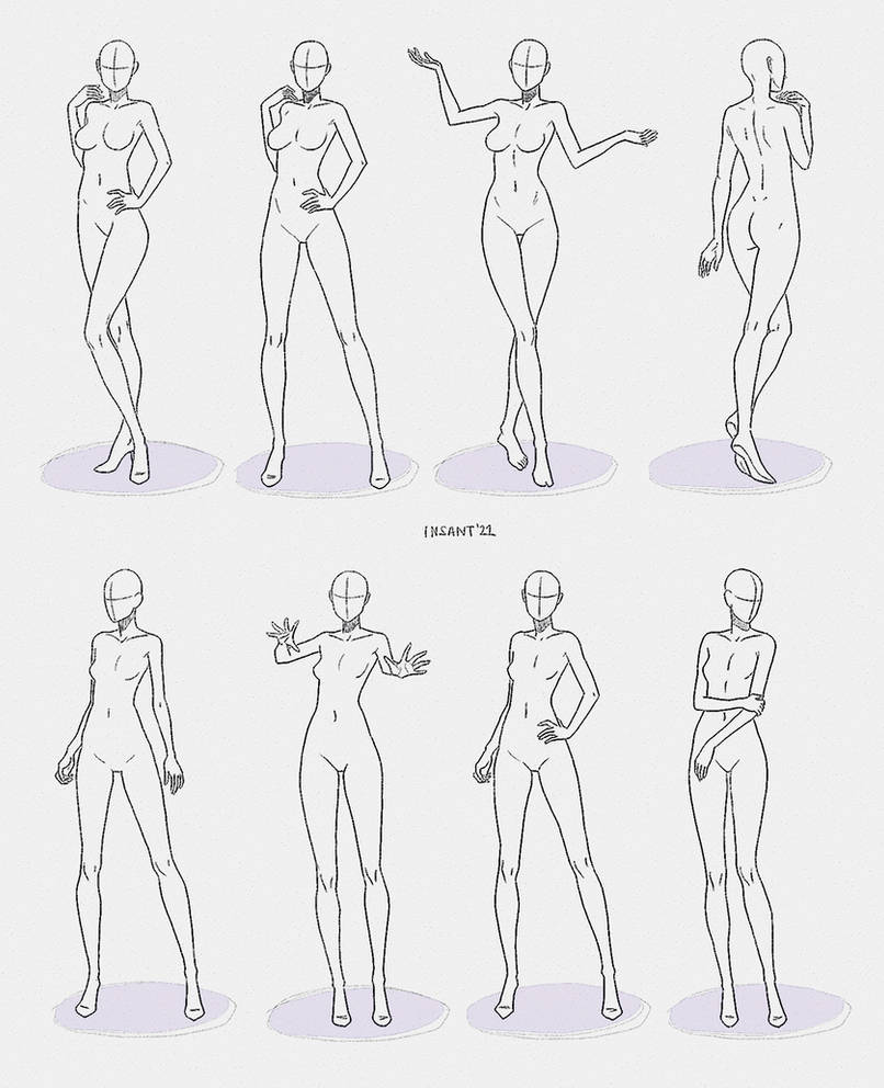 Pinterest Basic Poses simple pose set #2 by Insant on DeviantArt