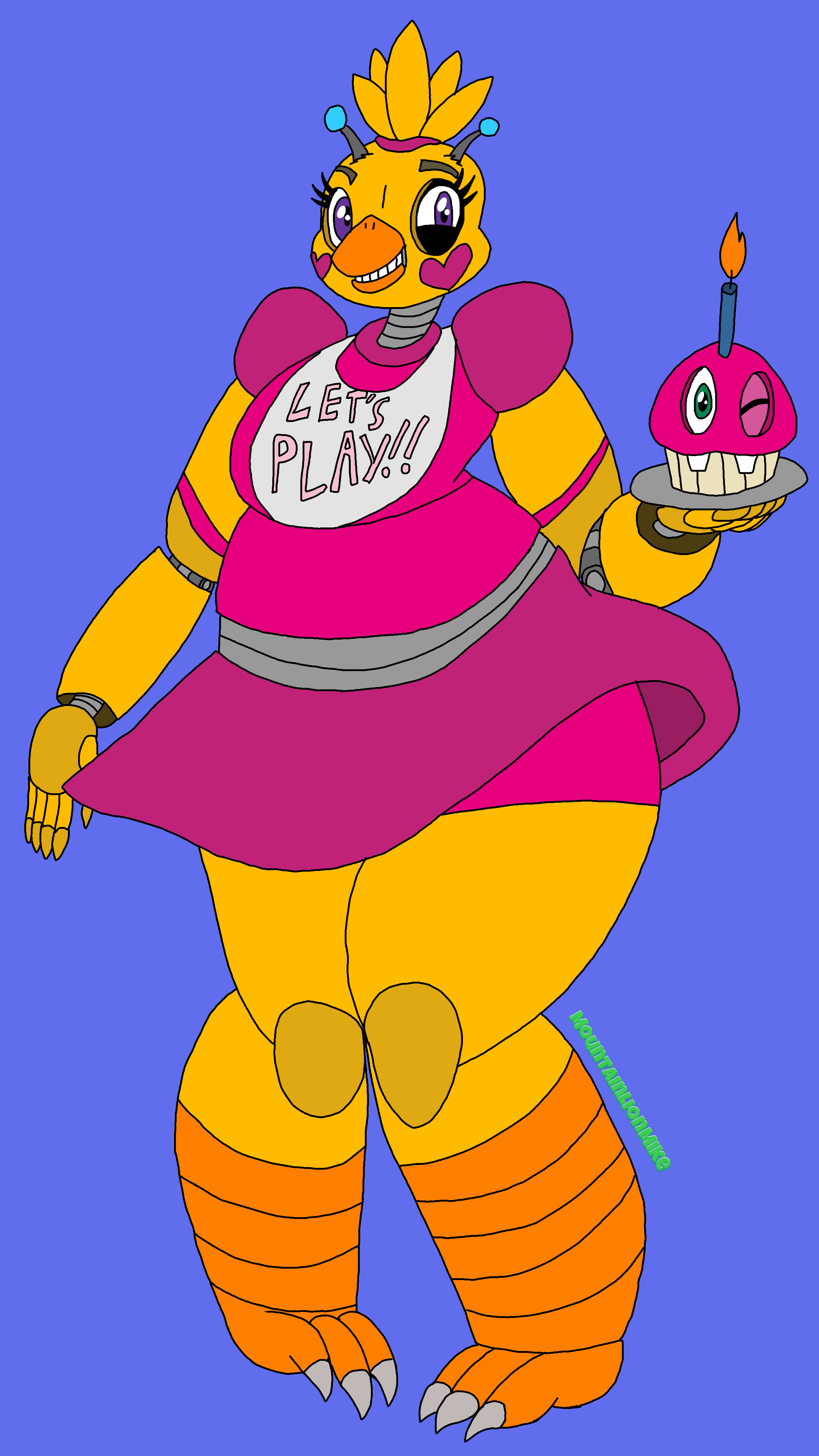 Withered Chica (Kind of Redesign) by LordAldrin75 on Newgrounds