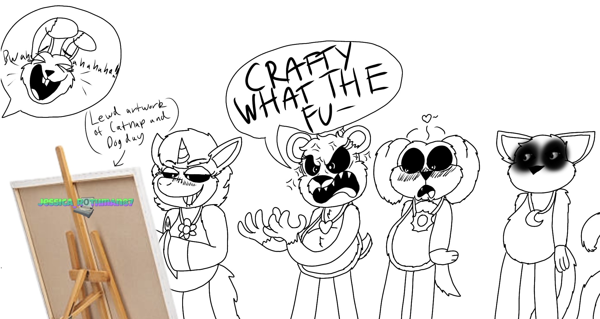 Crafty Corn's Artistic Liberties (Cat Trapped AU) by JessicaRothmon87 ...