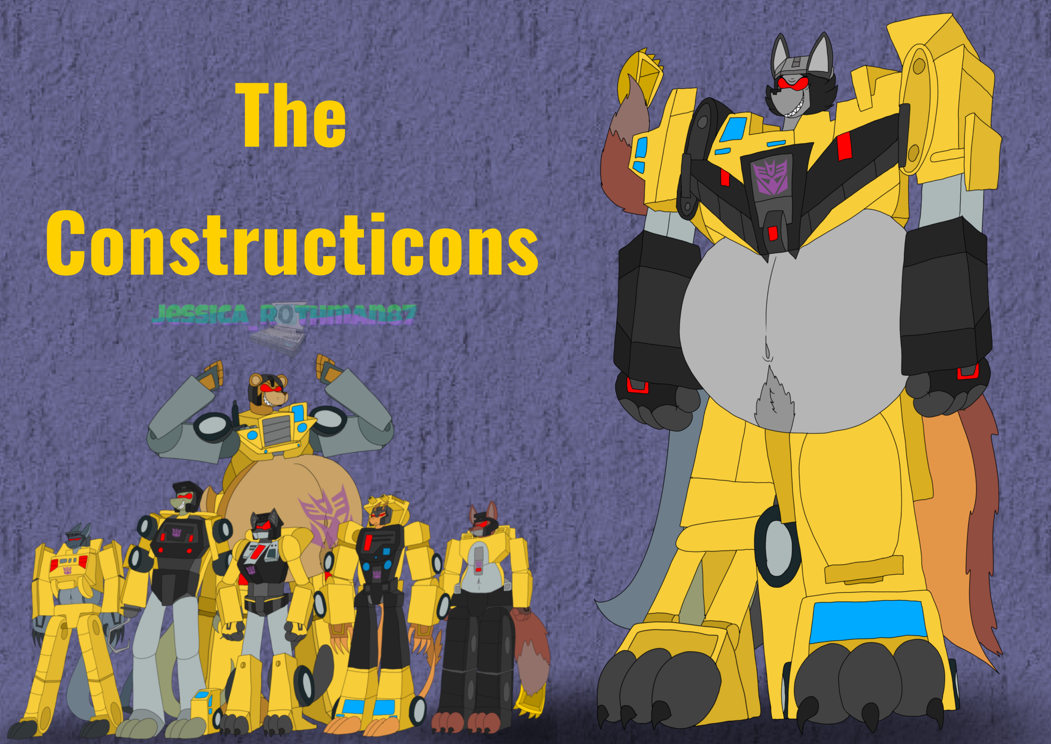 The Constructicons and Devastator by JessicaRothmon87 on DeviantArt
