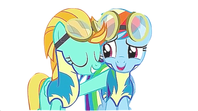 Rainbow Dash + Lightning Dust vector