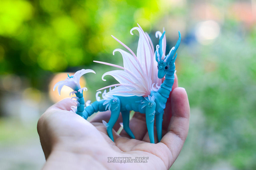 BJD Turquoise Fairy Dragon