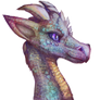 Chromatic Dragon scale brush study