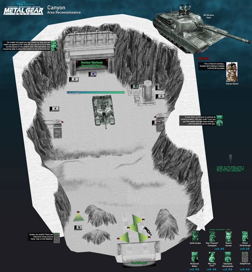 Mgs Beci Map Metal Gear Solid | Canyon Map by VGCartography on DeviantArt