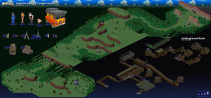 Mega Man Legends | Cardon Forest Map