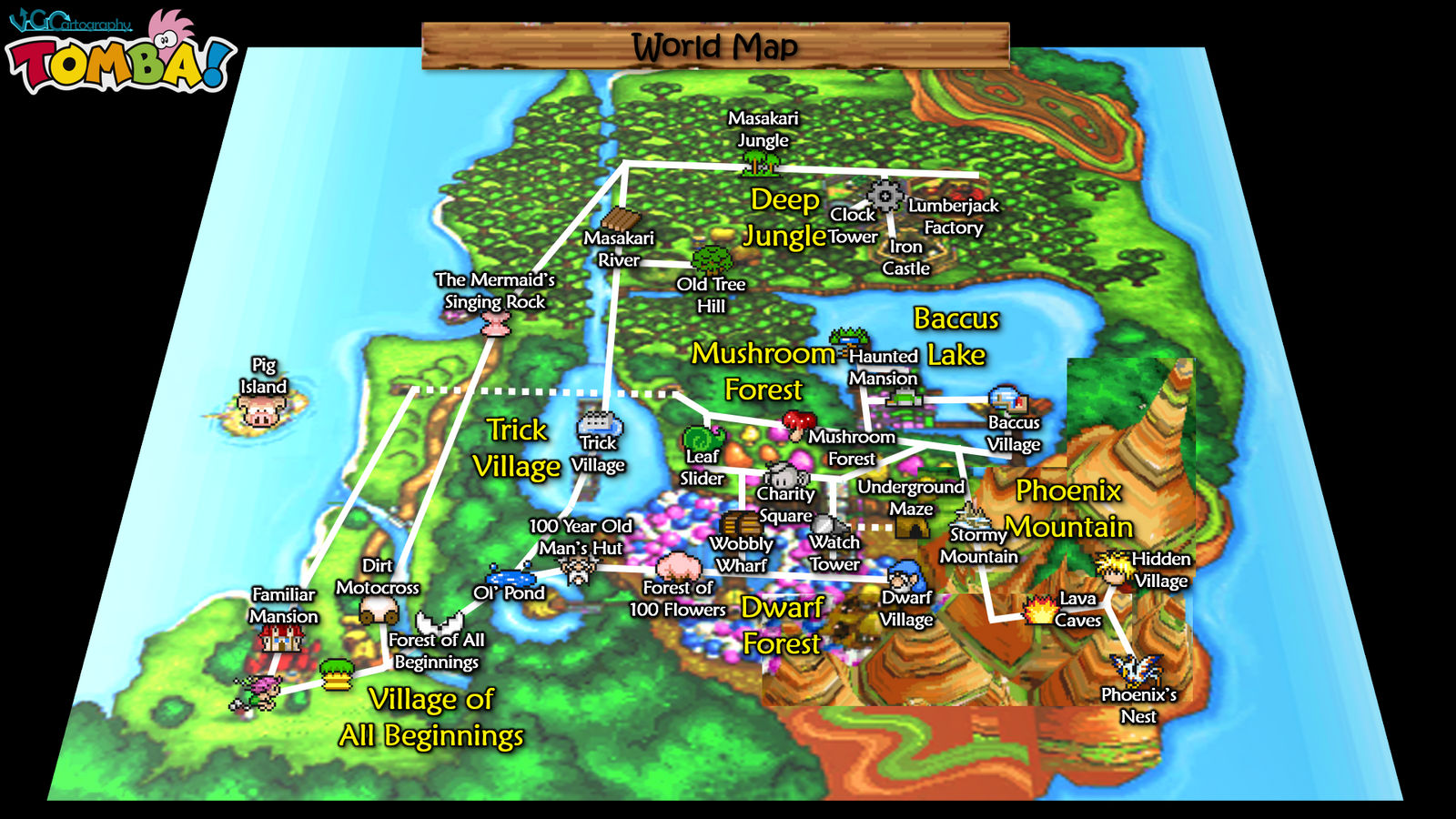 Torma Map Tomba! | World Map by VGCartography on DeviantArt