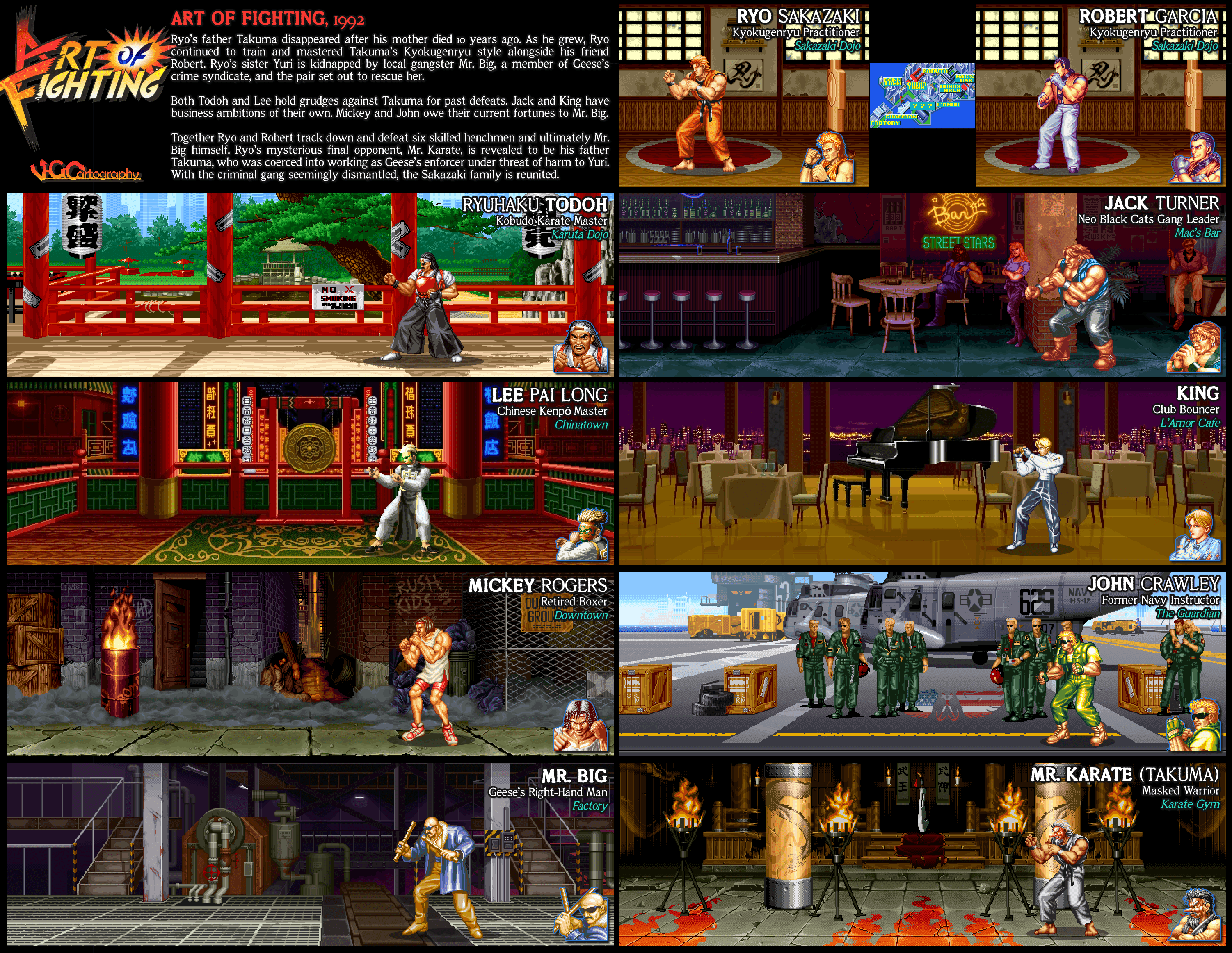 Fatal Fury 3  Fighters and Stages by VGCartography on DeviantArt