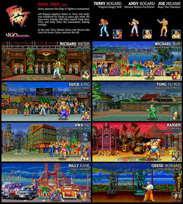 Fatal Fury 3  Fighters and Stages by VGCartography on DeviantArt