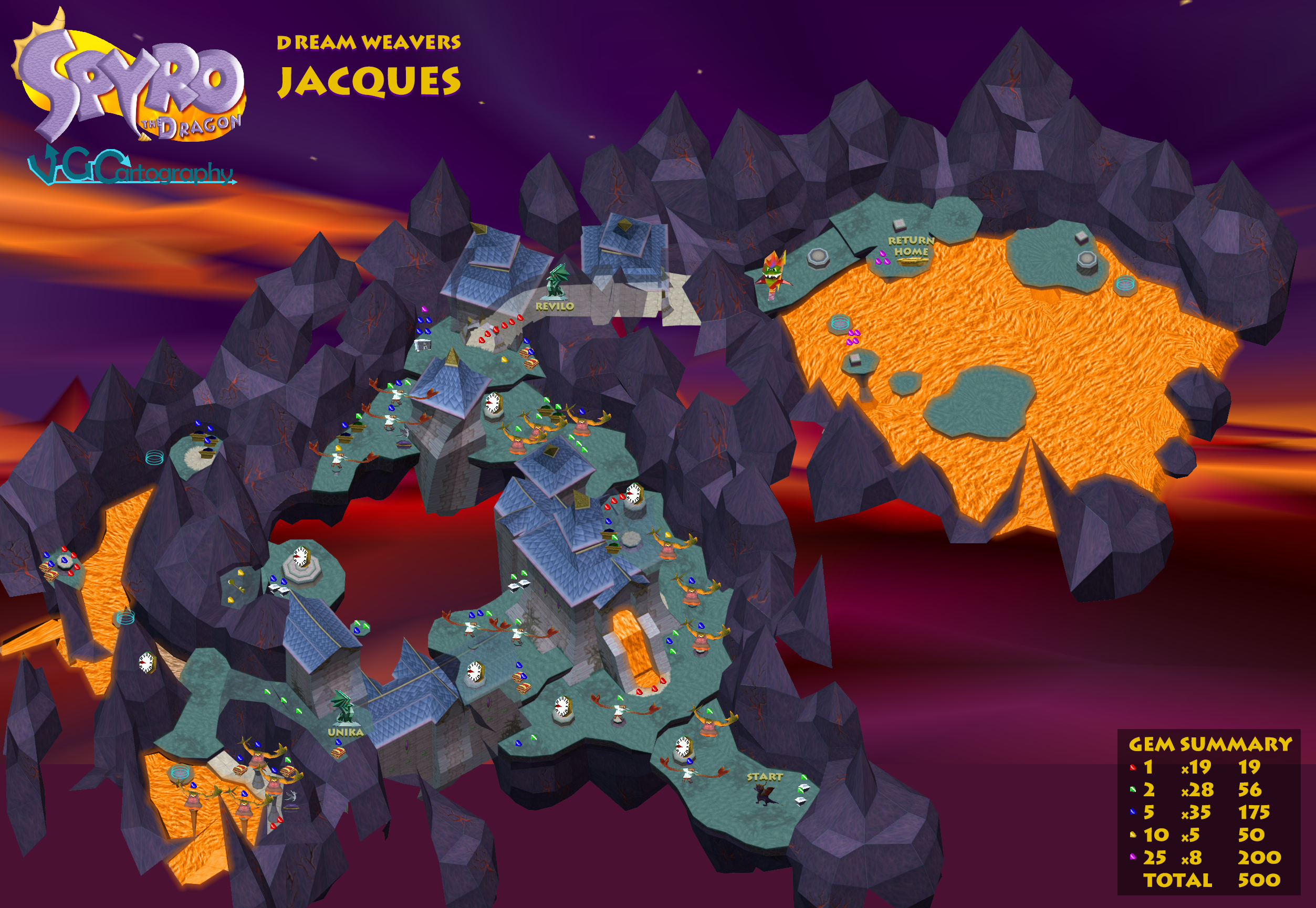 Spyro the Dragon | Jacques Map by on DeviantArt