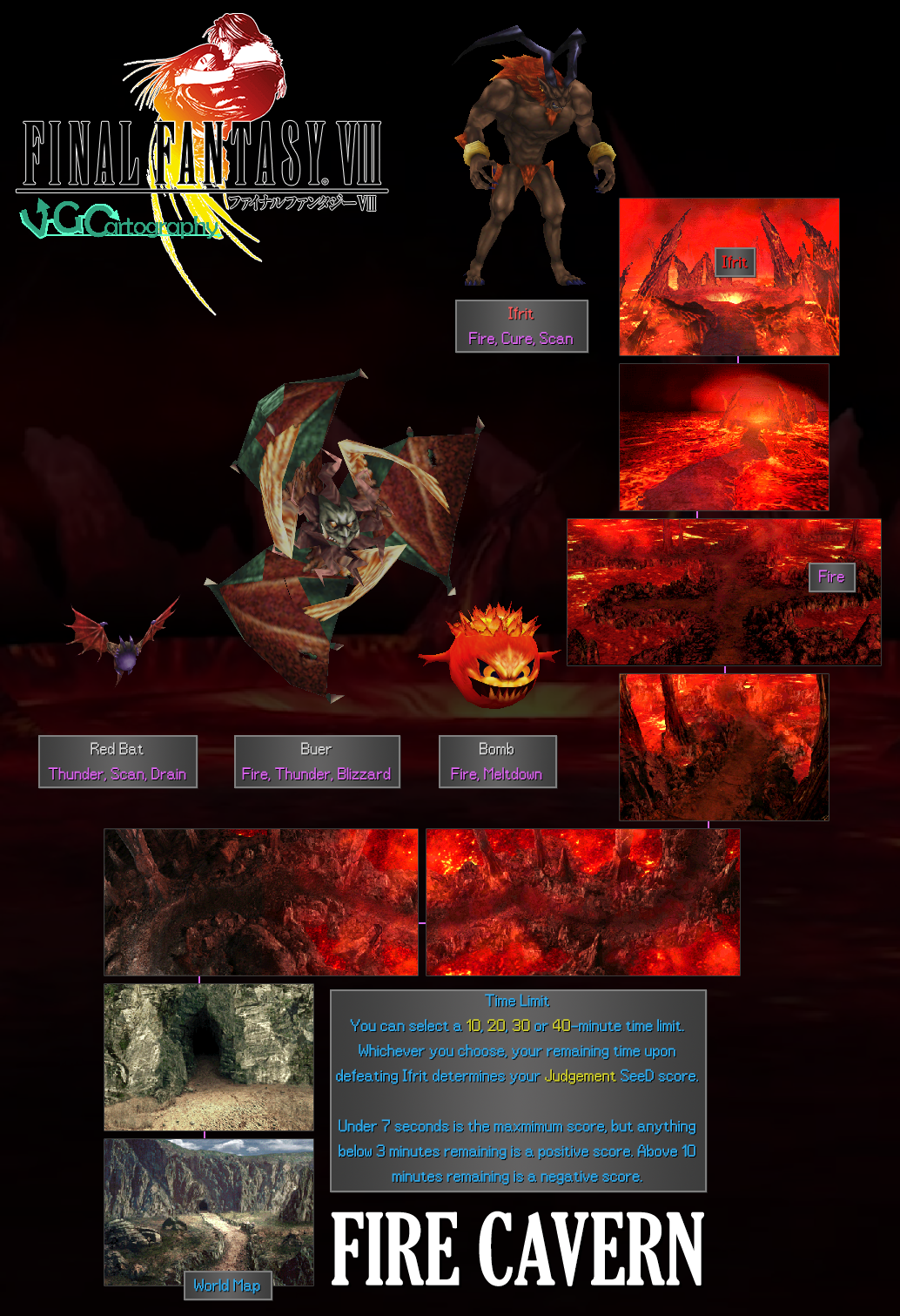Ff8 Map Final Fantasy VIII | Fire Cavern Map by VGCartography on DeviantArt
