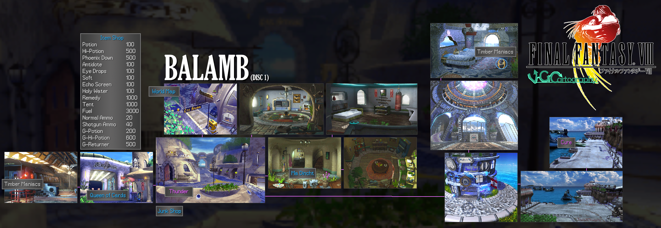 Ff8 Ragnarok Map Final Fantasy VIII | Balamb Town Map by VGCartography on DeviantArt