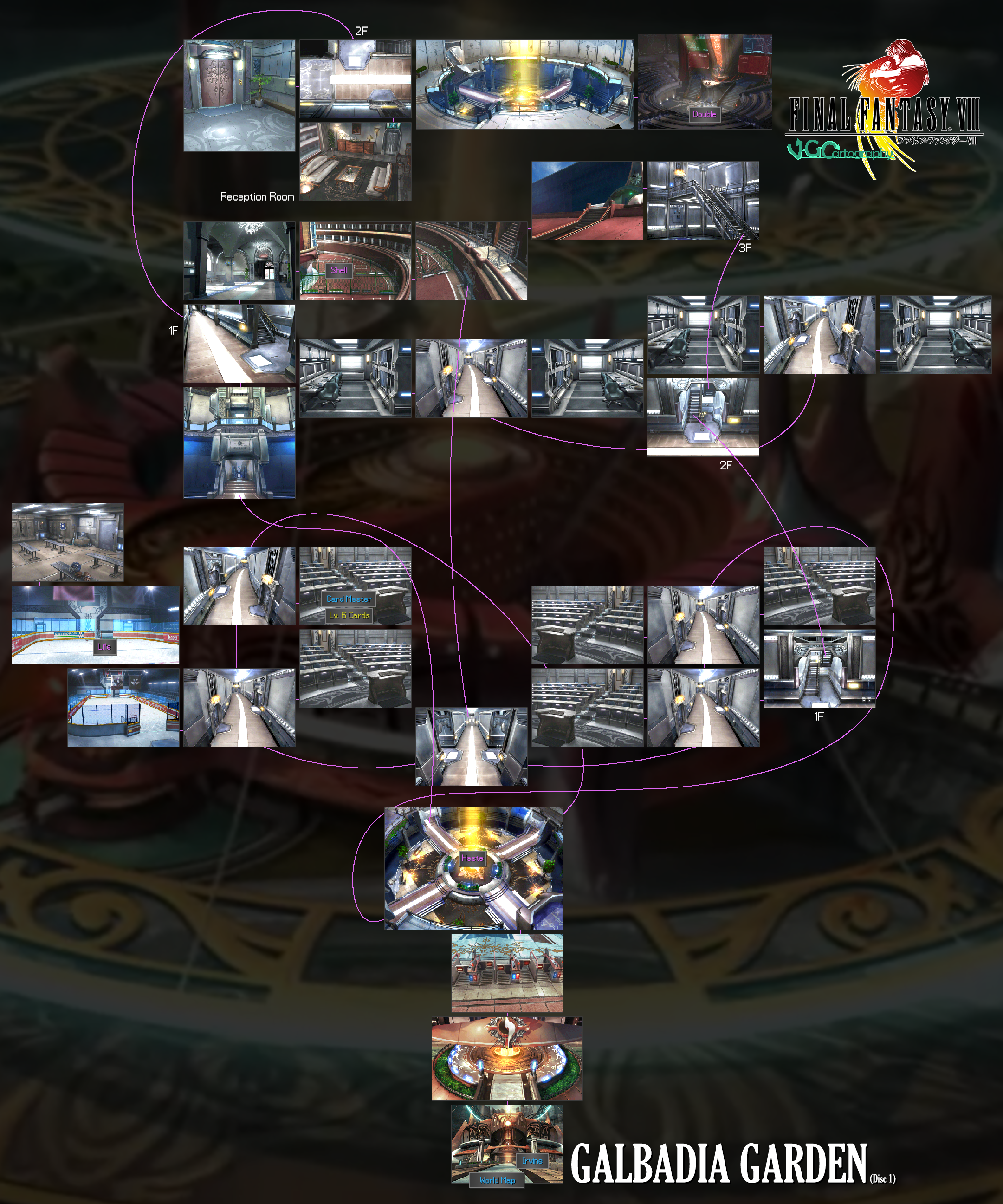 Ff8 Map Final Fantasy VIII | Galbadia Garden Map by VGCartography on DeviantArt