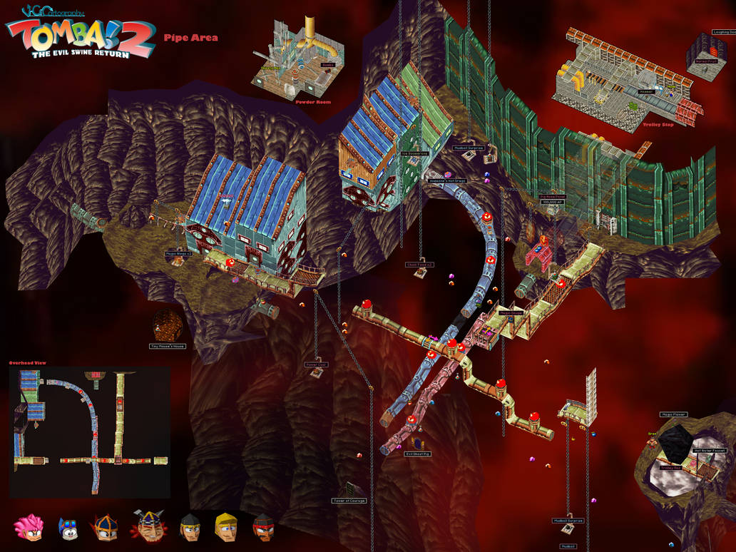 Tomba Pattern Tomba 2 | Pipe Area Map by VGCartography on DeviantArt