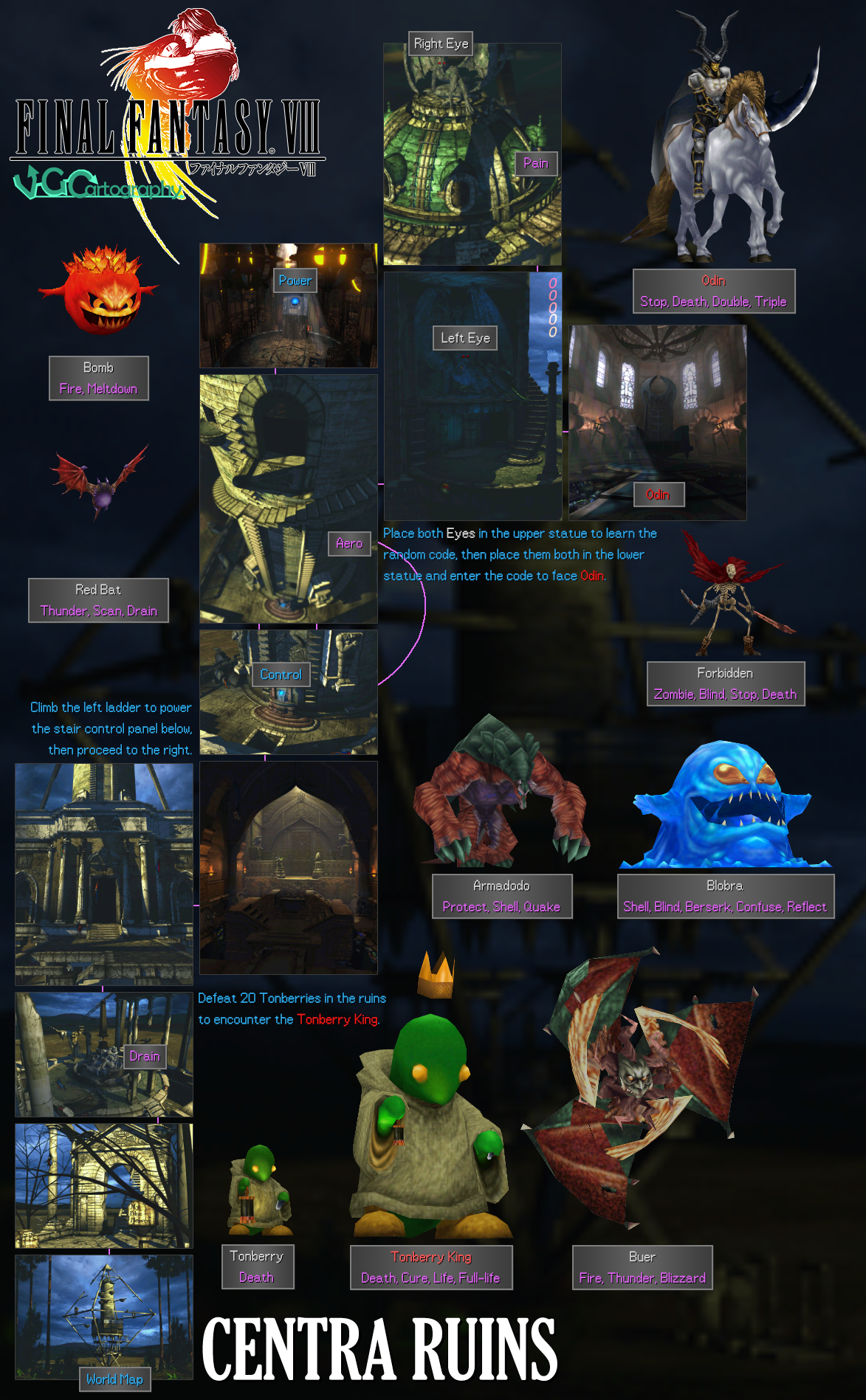 Ff8 Map Final Fantasy VIII | Centra Ruins Map by VGCartography on DeviantArt