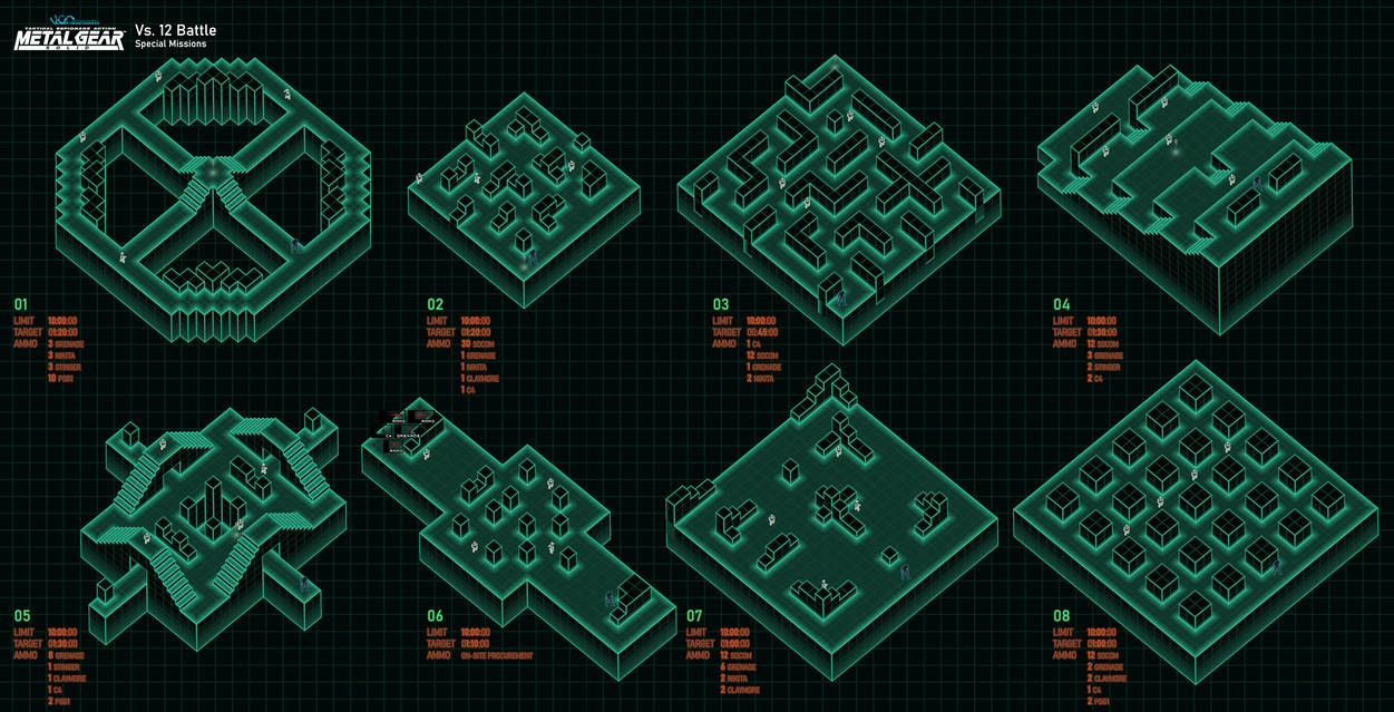 Mgs Beci Map Metal Gear Solid VR Missions | Vs. 12 Battle by VGCartography on DeviantArt