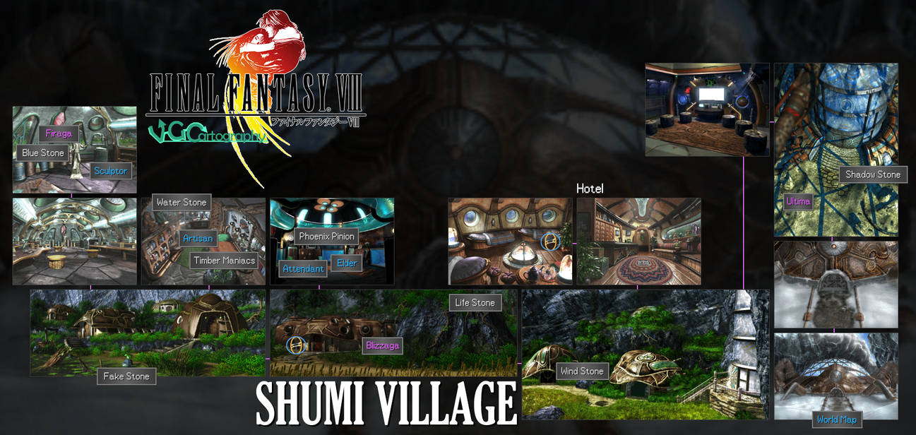Ff8 Map Final Fantasy VIII | Shumi Village Map by VGCartography on DeviantArt