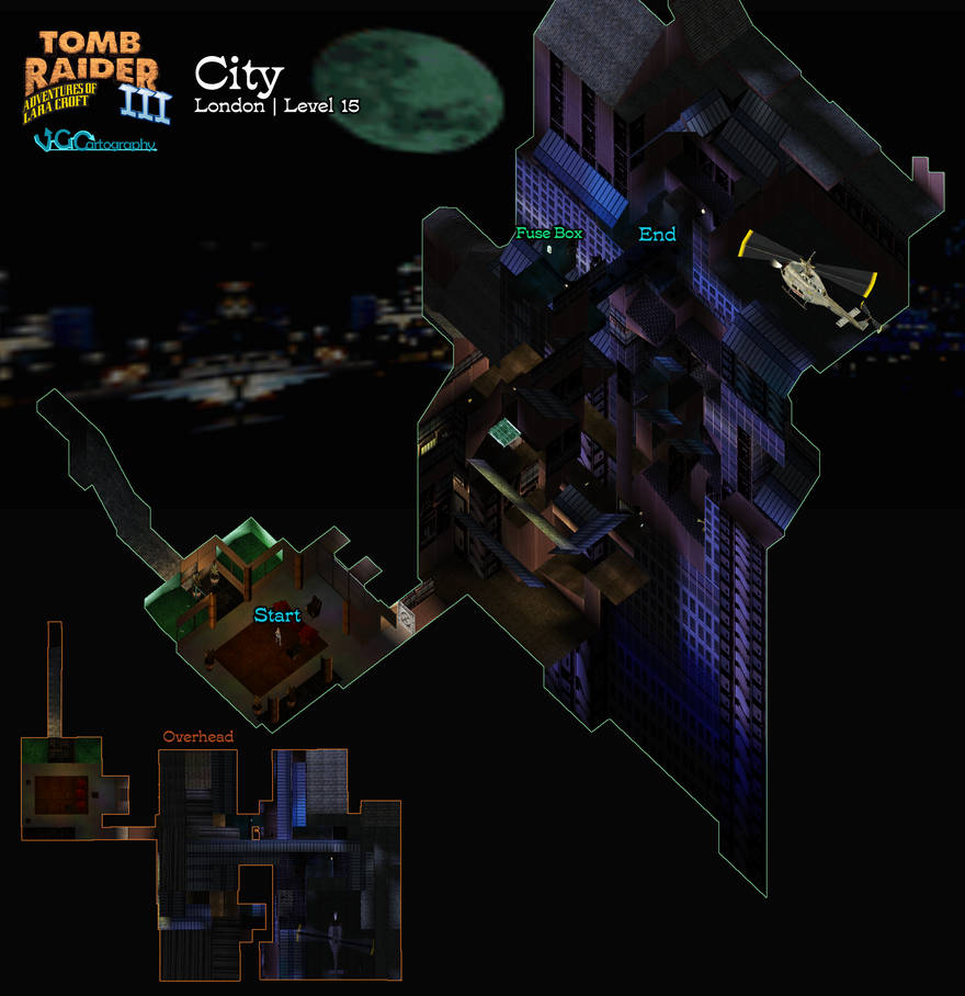 Tomb Raider III | City Map by VGCartography on DeviantArt