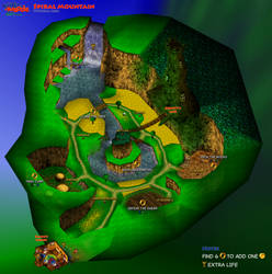 Banjo-Kazooie | Spiral Mountain Map