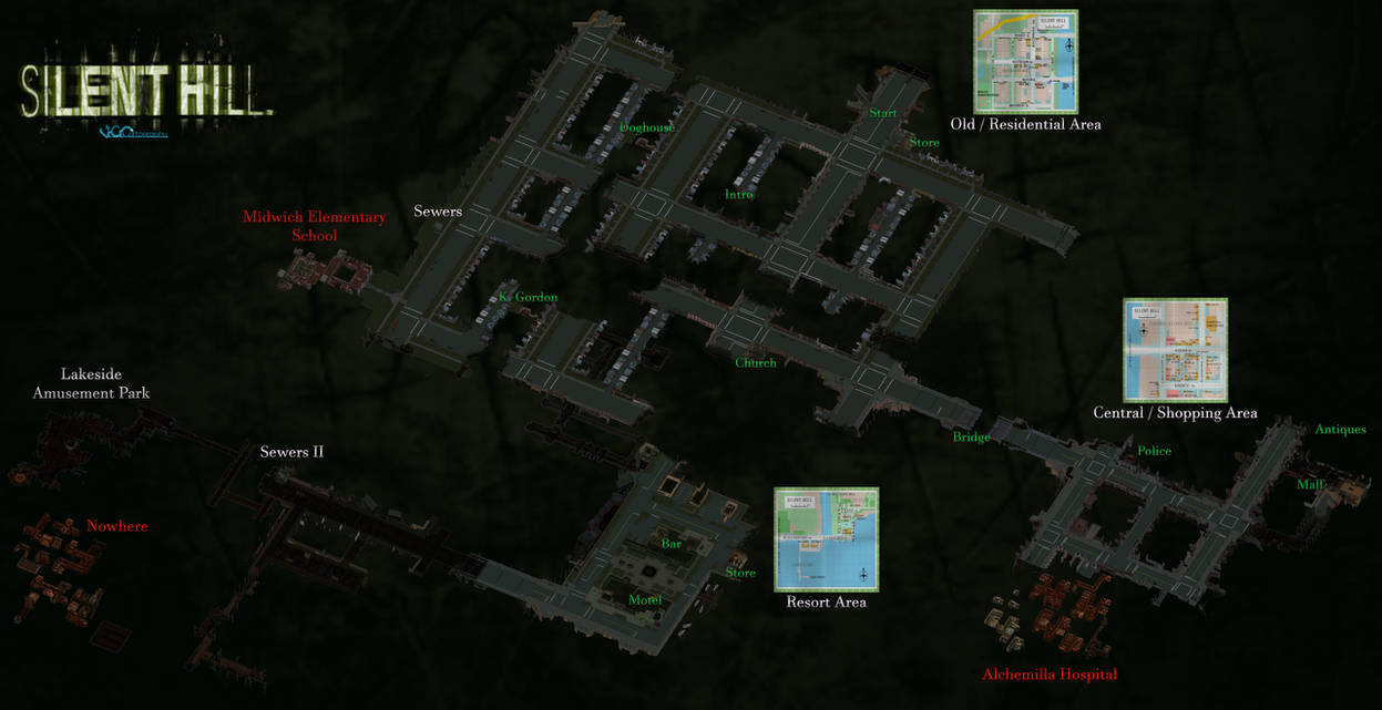 Old Silent Hill Map Frame Art A Completed Silent Hill Map SGEIZ old-silent-hill-map-frame-art-a-completed-silent-hill-map-sgeiz
