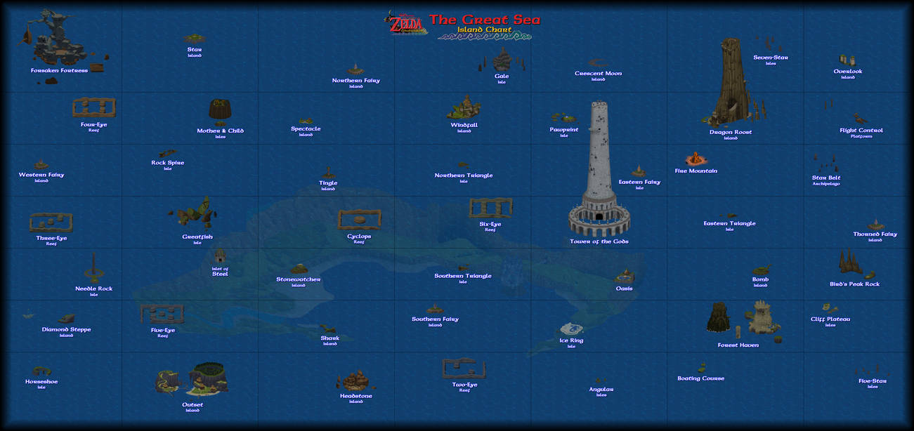 Zelda Wind Waker | The Great Sea Map by VGCartography on DeviantArt