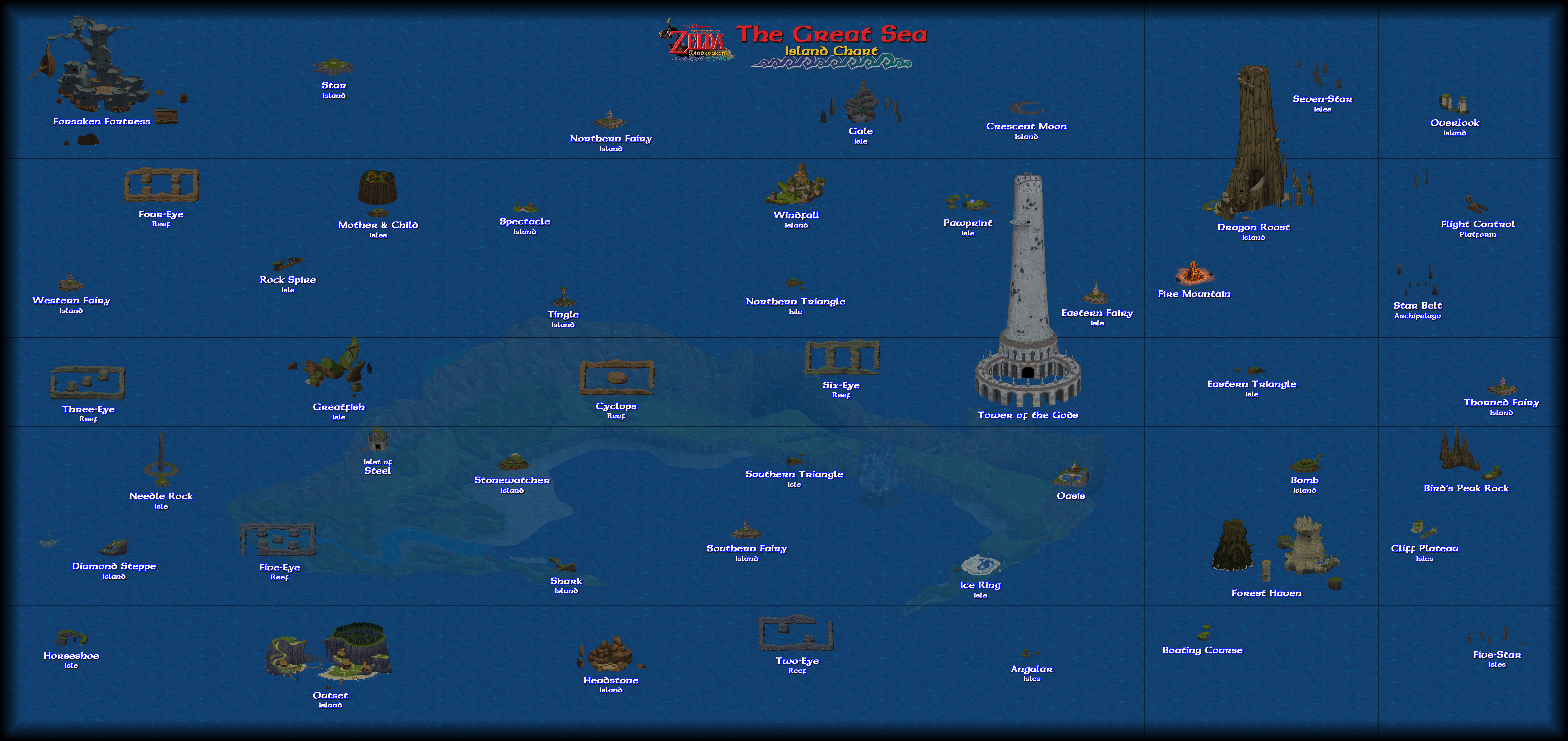 Zelda Wind Waker | The Great Sea Map by VGCartography on DeviantArt