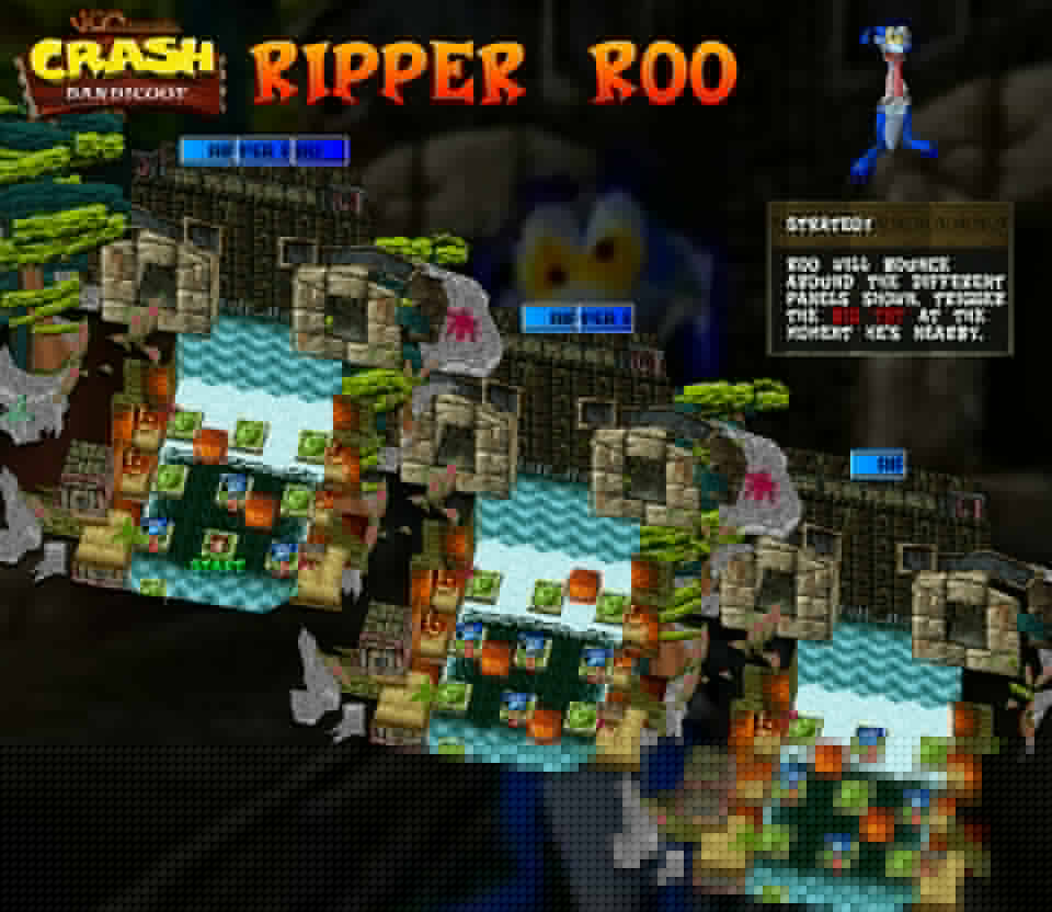 Crash Bandicoot | Ripper Roo Boss by VGCartography on DeviantArt