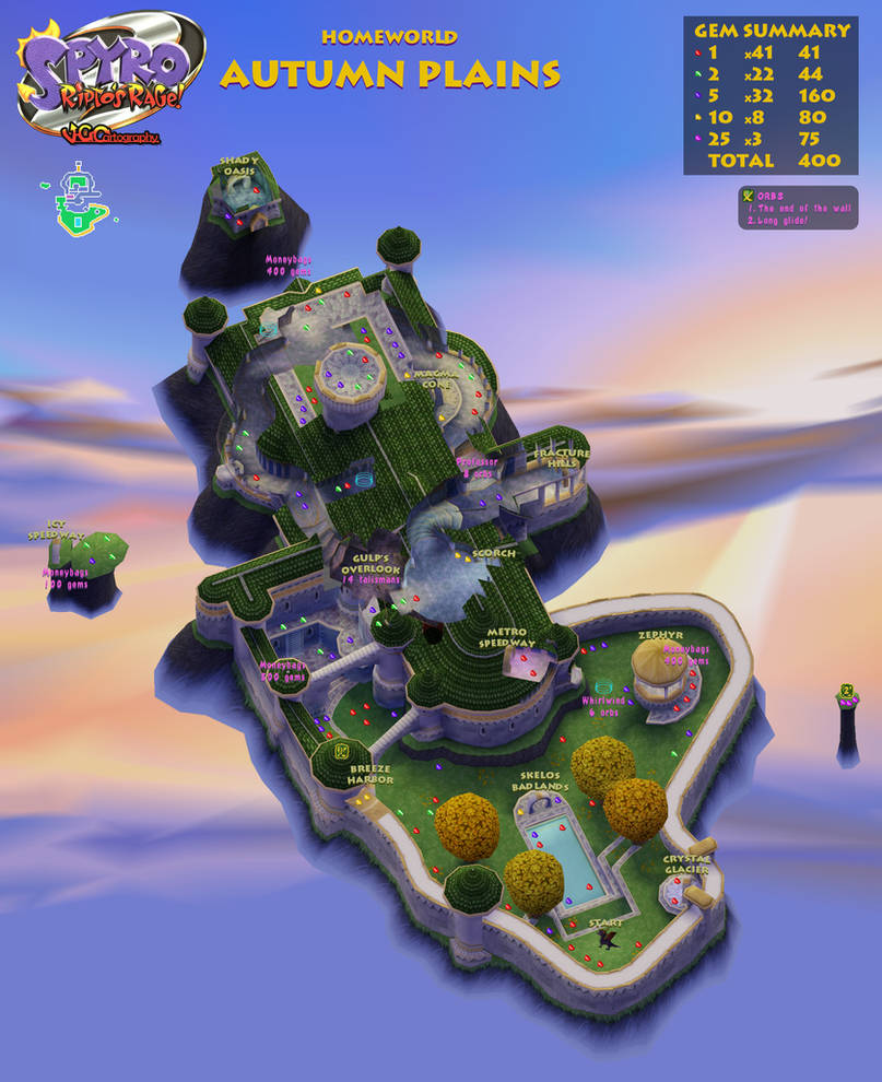 Where Is Autumn Plains In Spyro 2 Spyro the Dragon 2 | Autumn Plains Map by VGCartography on DeviantArt