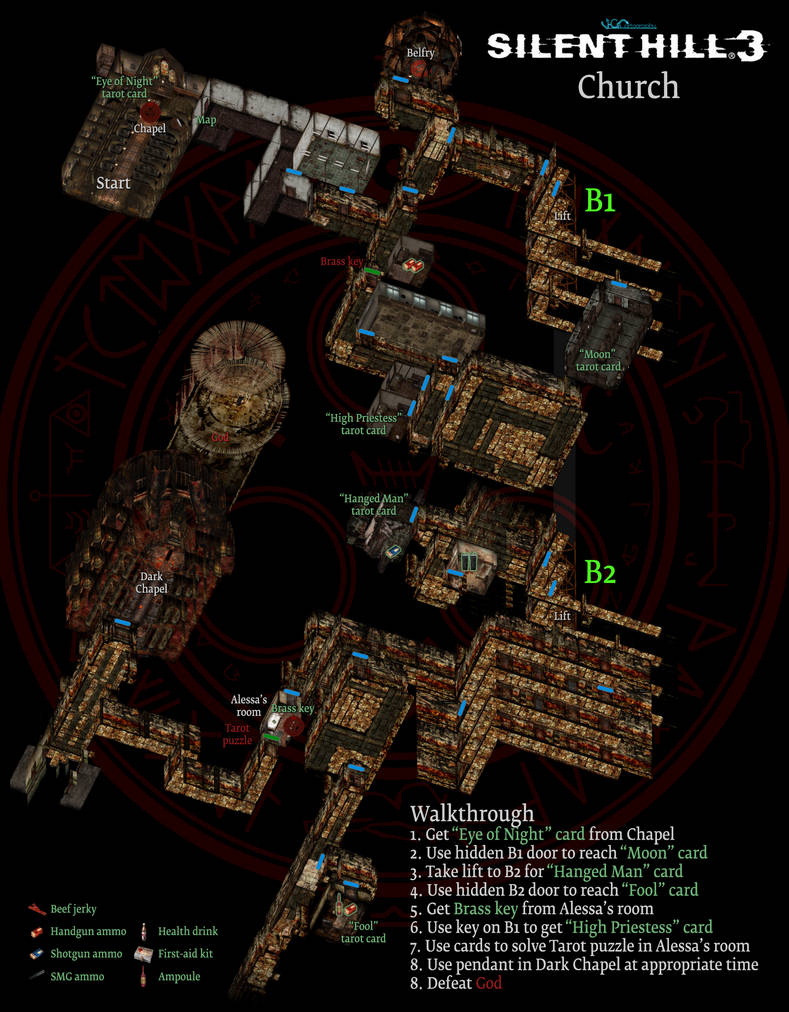 Silent Hill 3 Church Map By VGCartography On DeviantArt silent-hill-3-church-map-by-vgcartography-on-deviantart