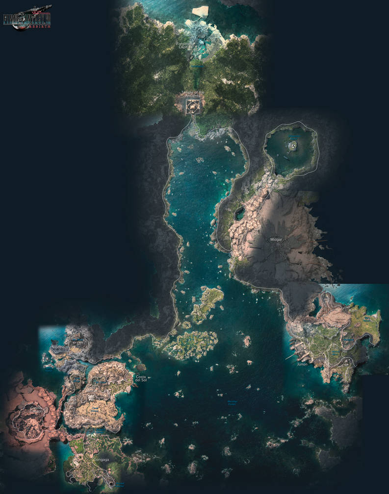 Final Fantasy VII Rebirth World Map By VGCartography On DeviantArt final-fantasy-vii-rebirth-world-map-by-vgcartography-on-deviantart