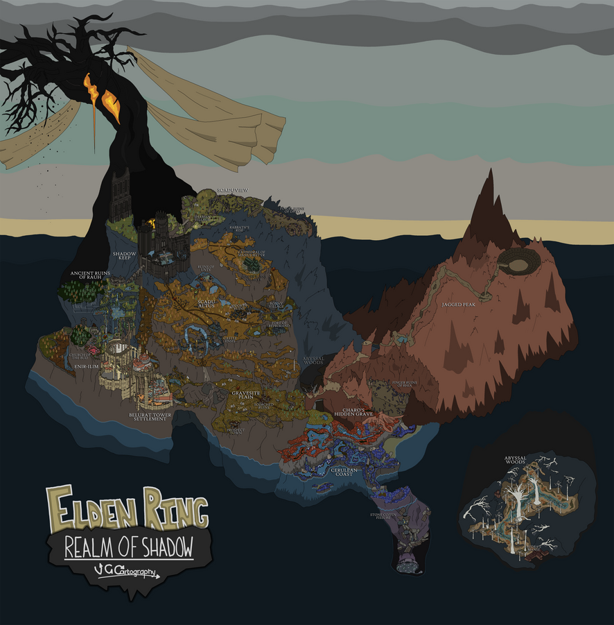 Elden Ring | Shadow of the Erdtree World Map WIP by VGCartography on ...