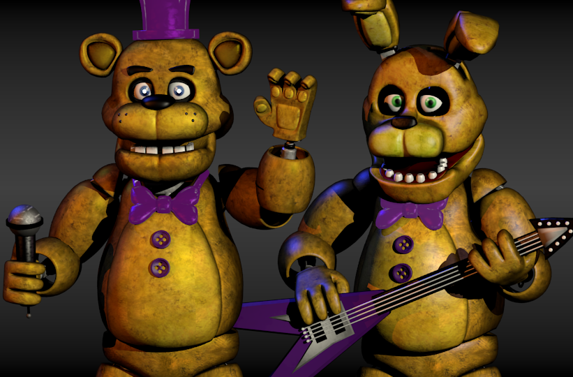 Fredbear and SpringBonnie by luizcrafted on DeviantArt