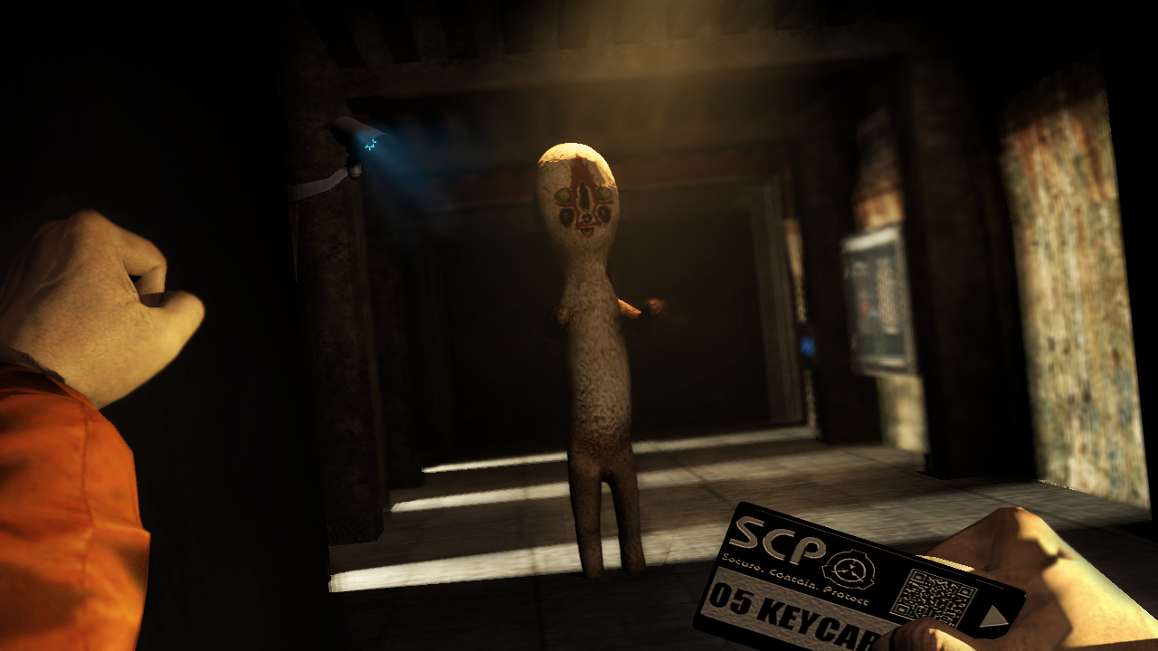 Sad we'll have to say goodbye to the original picture of SCP-173. However,  this does give an opportunity to interpret the figure of the Sculpture  personally. So here is my render of