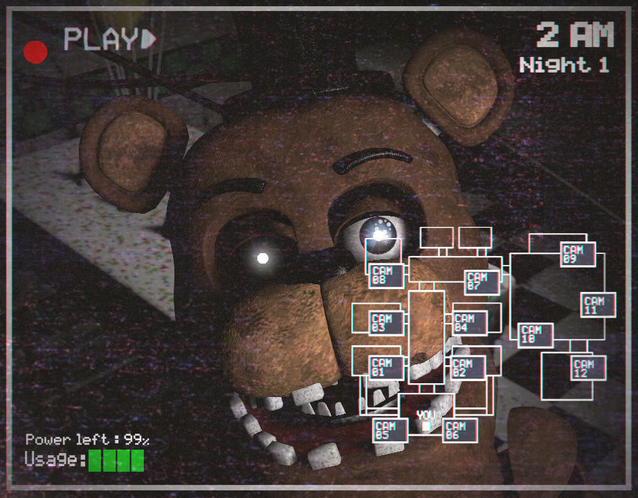 2 Camera Gif FNAF 2| Camera 3| Withered Freddy by luizcrafted on DeviantArt