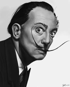 Portrait Study - Salvador Dali