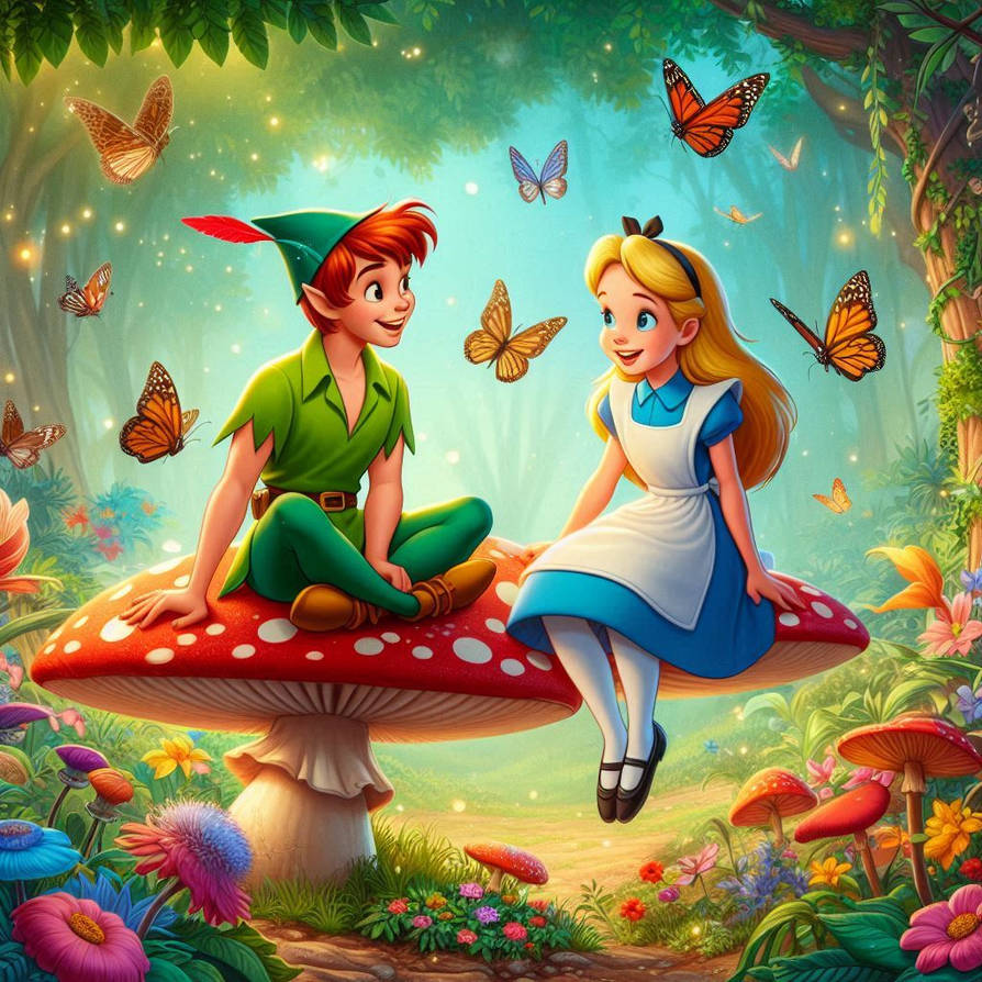Alice Pan Peter Pan and Alice by ValleyandFriends1422 on DeviantArt