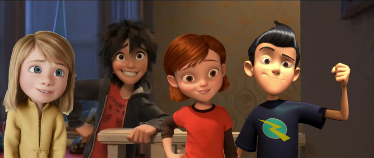 Hiro, Riley, Penny and Wilbur by ValleyandFriends1422 on DeviantArt