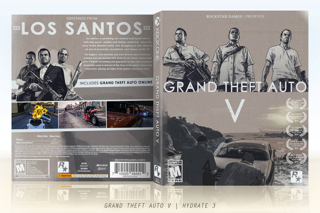 Grand Theft Auto V | Custom Box Art by hydrate3 on DeviantArt