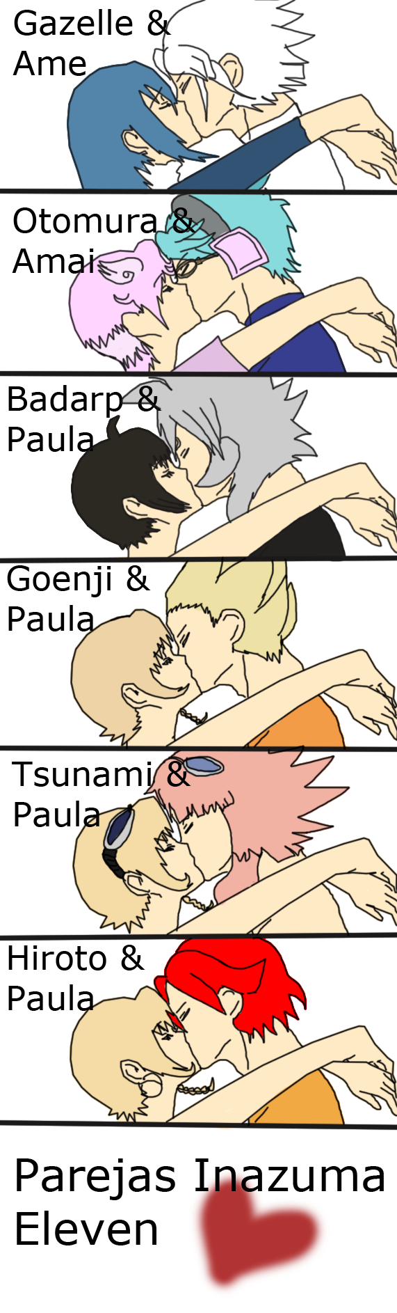 Parejas de Inazuma by XONesquikiOX on DeviantArt Parejas de Inazuma by XONesquikiOX on DeviantArt