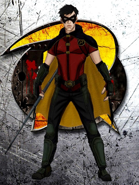 Robin desing with the cape by JackNapierlauching on DeviantArt