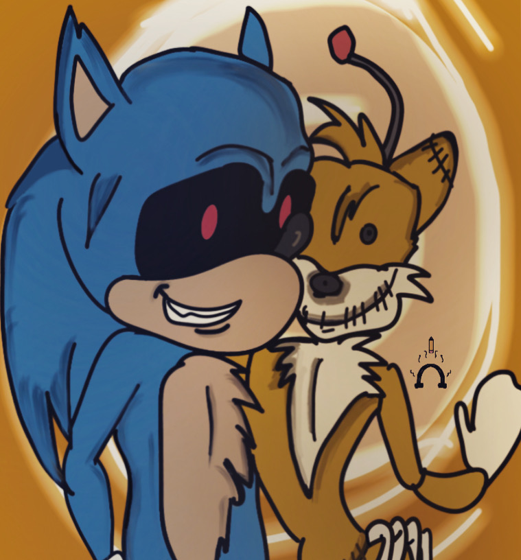 Tails Doll meets Tails.EXE by HaileyKittydoesart on DeviantArt