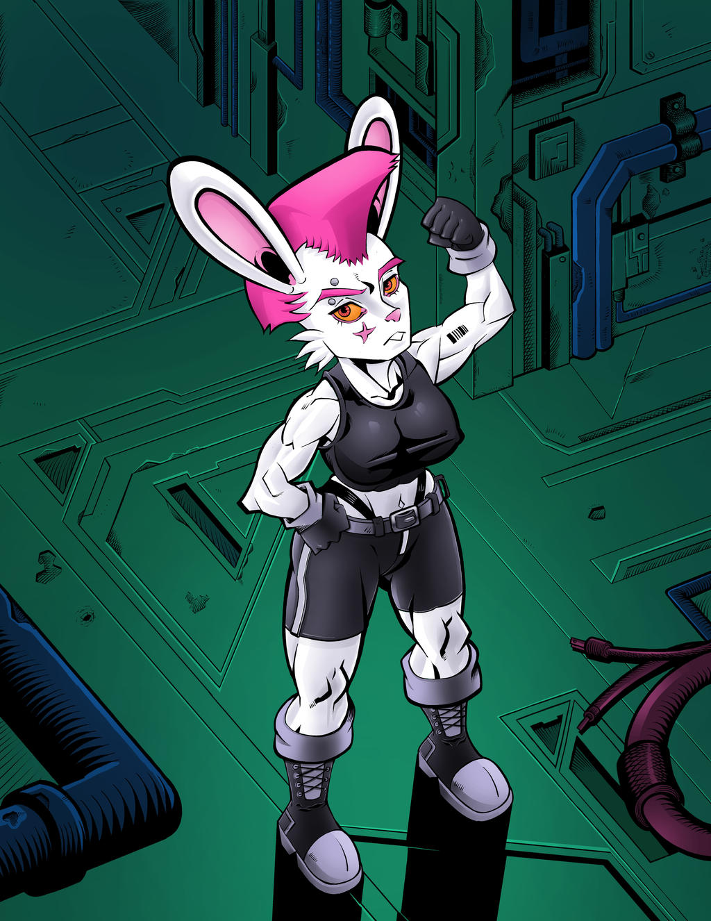Soldier Bunny Colored by AlexRoanheim on DeviantArt