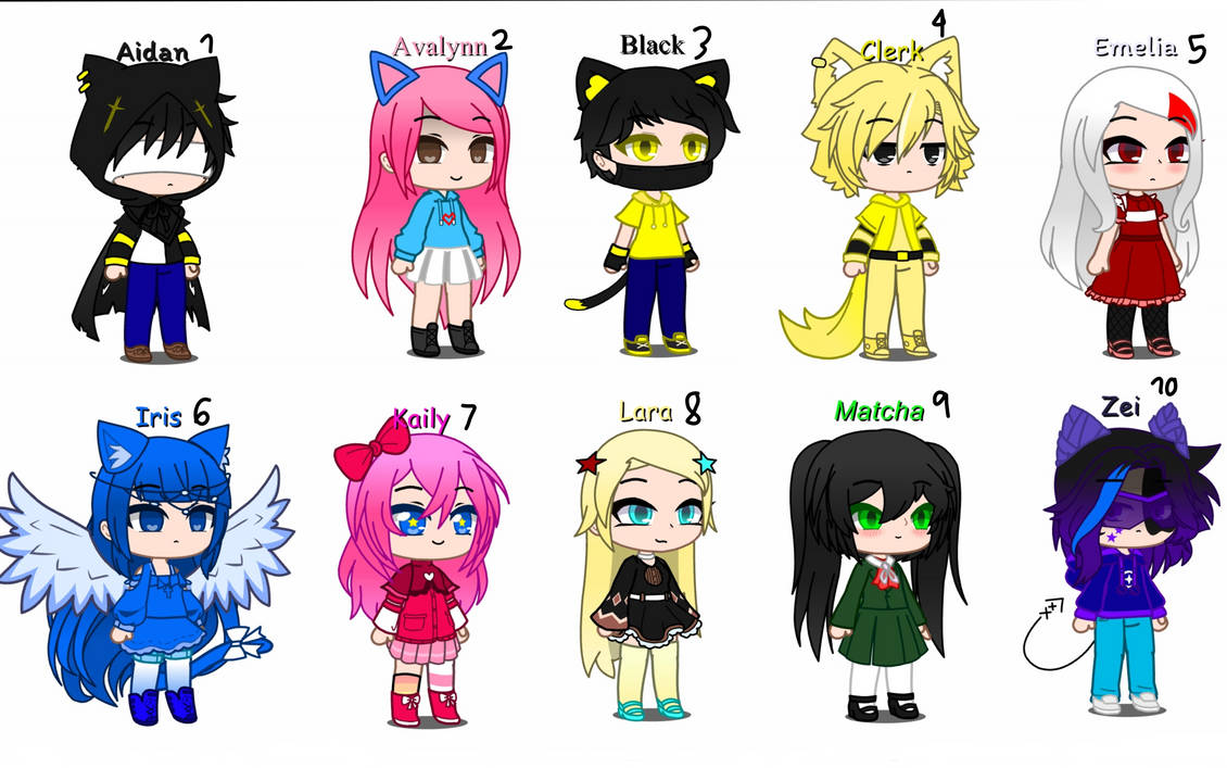 Rate me and my friends ocs for the new gacha life 2!!! : r