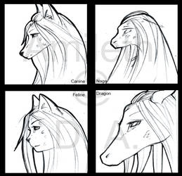 Cassiopeia - Headshot - Canine/Naga/Feline/Dragon