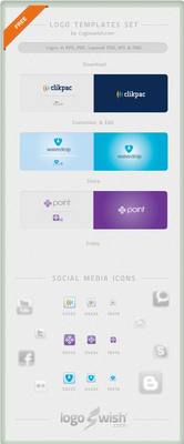 Free Vector Logo Design Templates and Social Icons