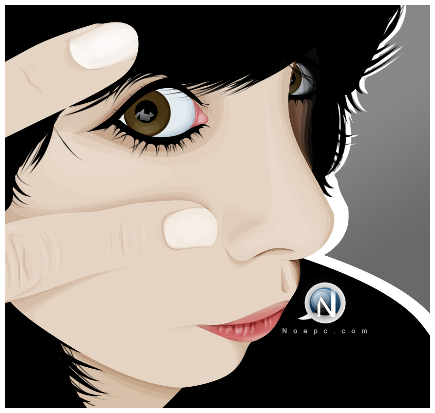 Miss Fingers - vector