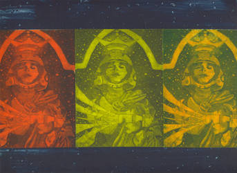 Space Queen Triptych No. 4