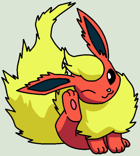 Flame The Flareon by twidashfan1234 on DeviantArt