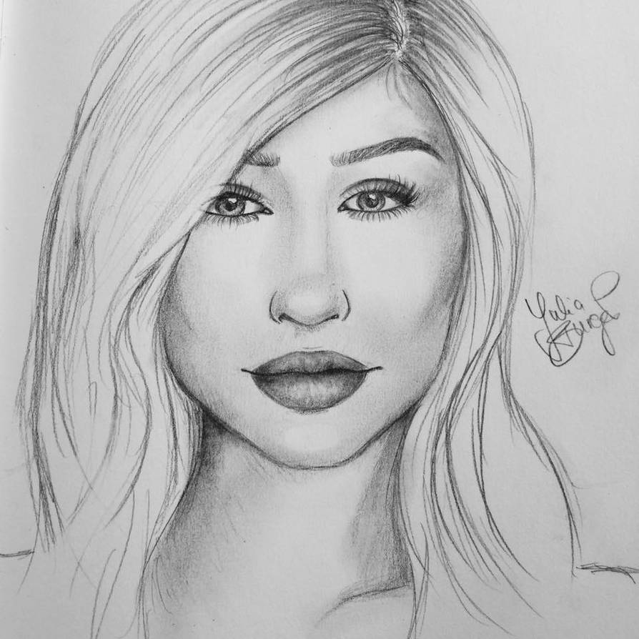Kylie Jenner pencil drawing by liyaric on DeviantArt