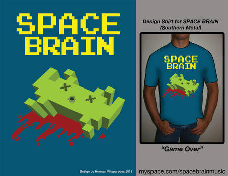 Space Brain Shirt Design 4