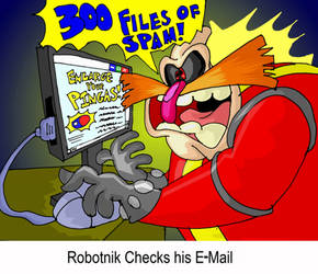 Robotnik checks his E-Mail